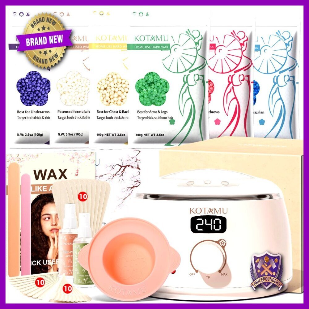 Digital Waxing Machine Hair Removal Kit With 44 Accessories For Home Salon